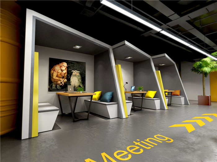 loft風格辦公室裝修洽談區裝修效果圖